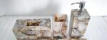 Handmade Agate Bathroom Accessories Set Luxury Stone Vanity Decor - Image 2